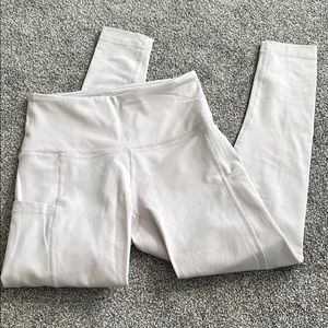 Baby pink leggings with pockets